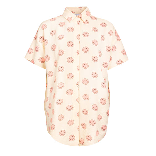 Liberté - Sara SS Shirt, 21250 - Pink Smiley