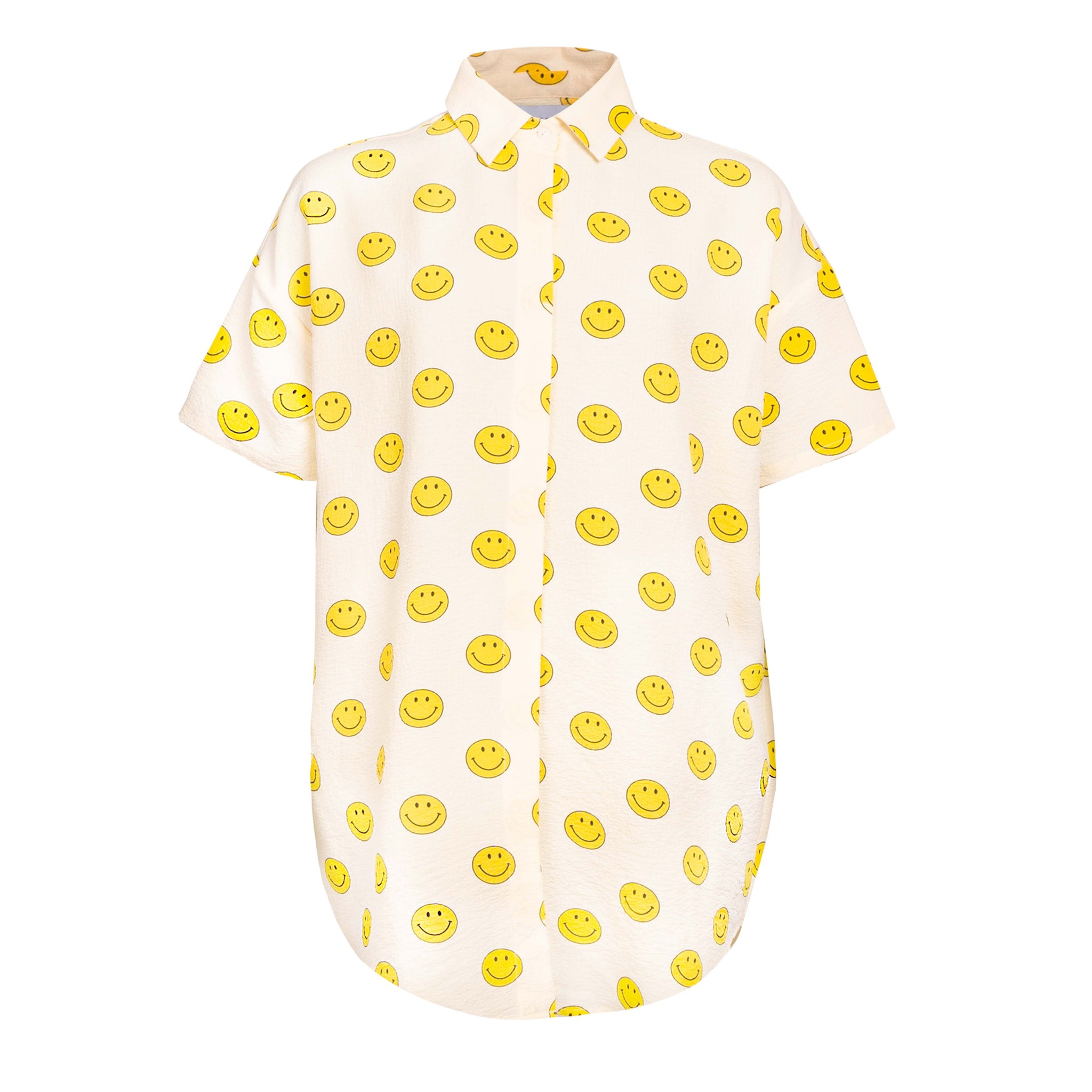Liberté - Sara SS Shirt, 21250 - Yellow Smiley