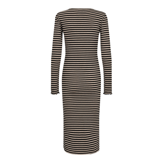 Liberté - Natalia LS Dress, 21162 - Sesame Black Stripe