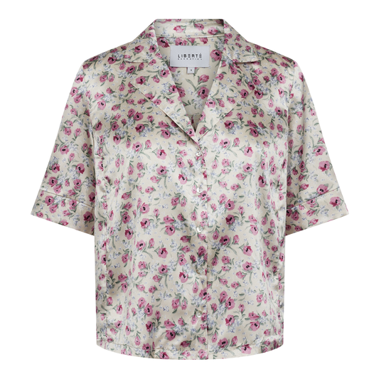 Liberté - Danda SS Shirt, 21449 - Creme Flower
