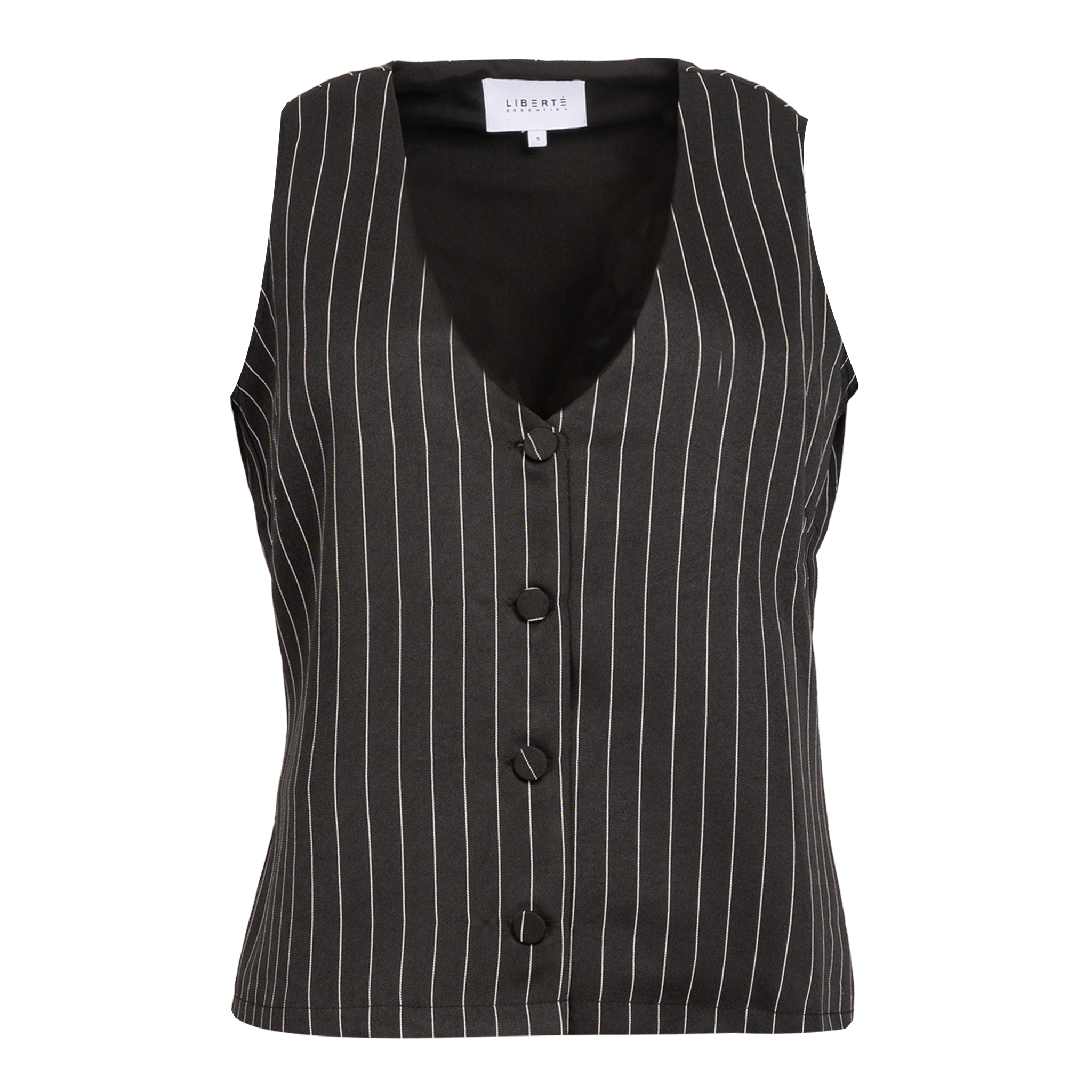 Liberté - Dibby Suit Vest, 21494 - Black Pinstripe