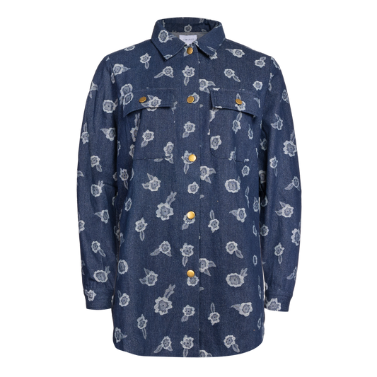 Liberté - Mitty Shirt Jacket, 21503 - Denim Flower