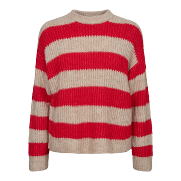Liberté - Fro Pullover, 21602 - Flamingo Red Creme Stripe