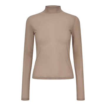 Liberté - Mesh LS Slimfit Top, 21648 - Sand