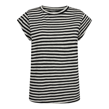Liberté - Ulla Stripe SS T-shirt, 21668 - Black White Stripe
