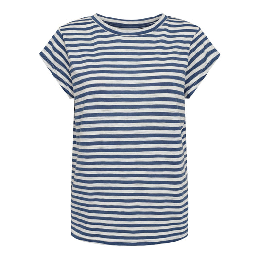 Liberté - Ulla Stripe SS T-shirt, 21668 - Navy White Stripe