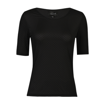 Liberté - Mesh SS T-Shirt Dot, 22011 - Black