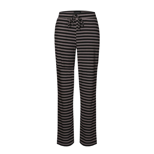 Liberté - Natalia Straight Pants, 22061 - Black Dark Grey Stripe