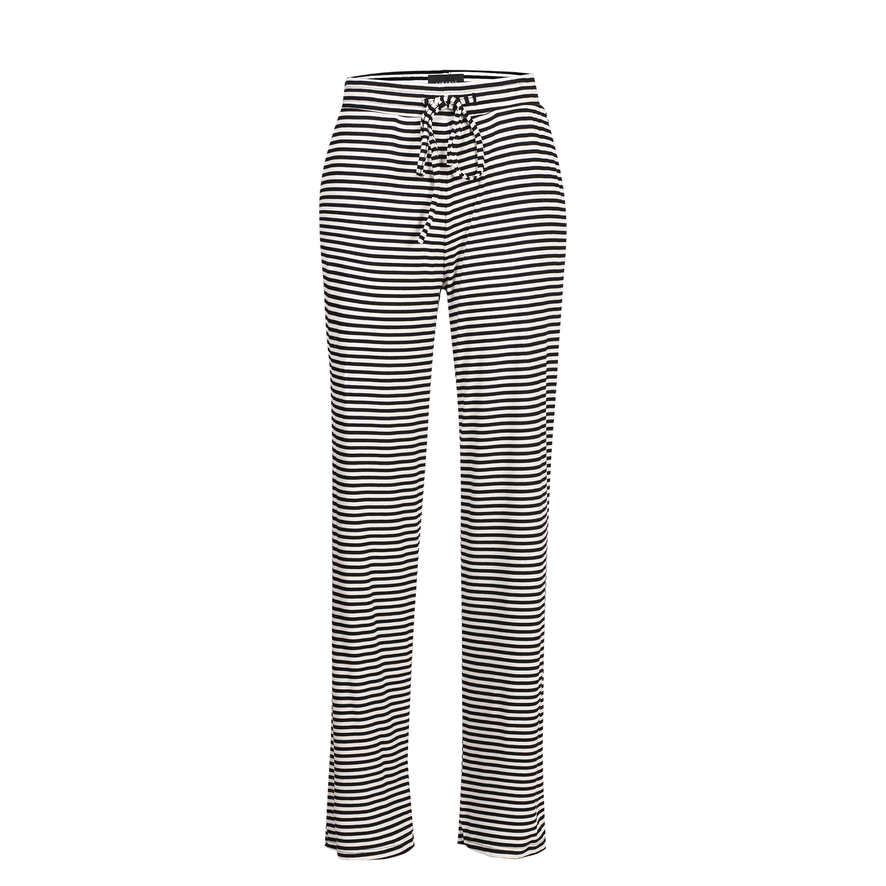 Liberté - Natalia Straight Pants, 22061 - Black Creme Small Stripe