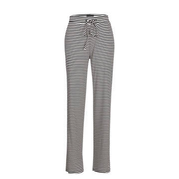 Liberté - Natalia Straight Pants, 22061 - Black Creme Small Stripe