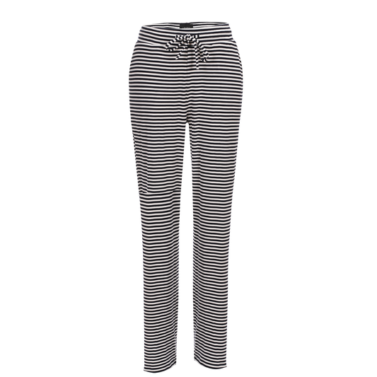 Liberté - Natalia Straight Pants, 22061 - Navy Creme Small Stripe