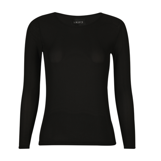 Liberté - Mesh LS T-Shirt, 22065 - Black