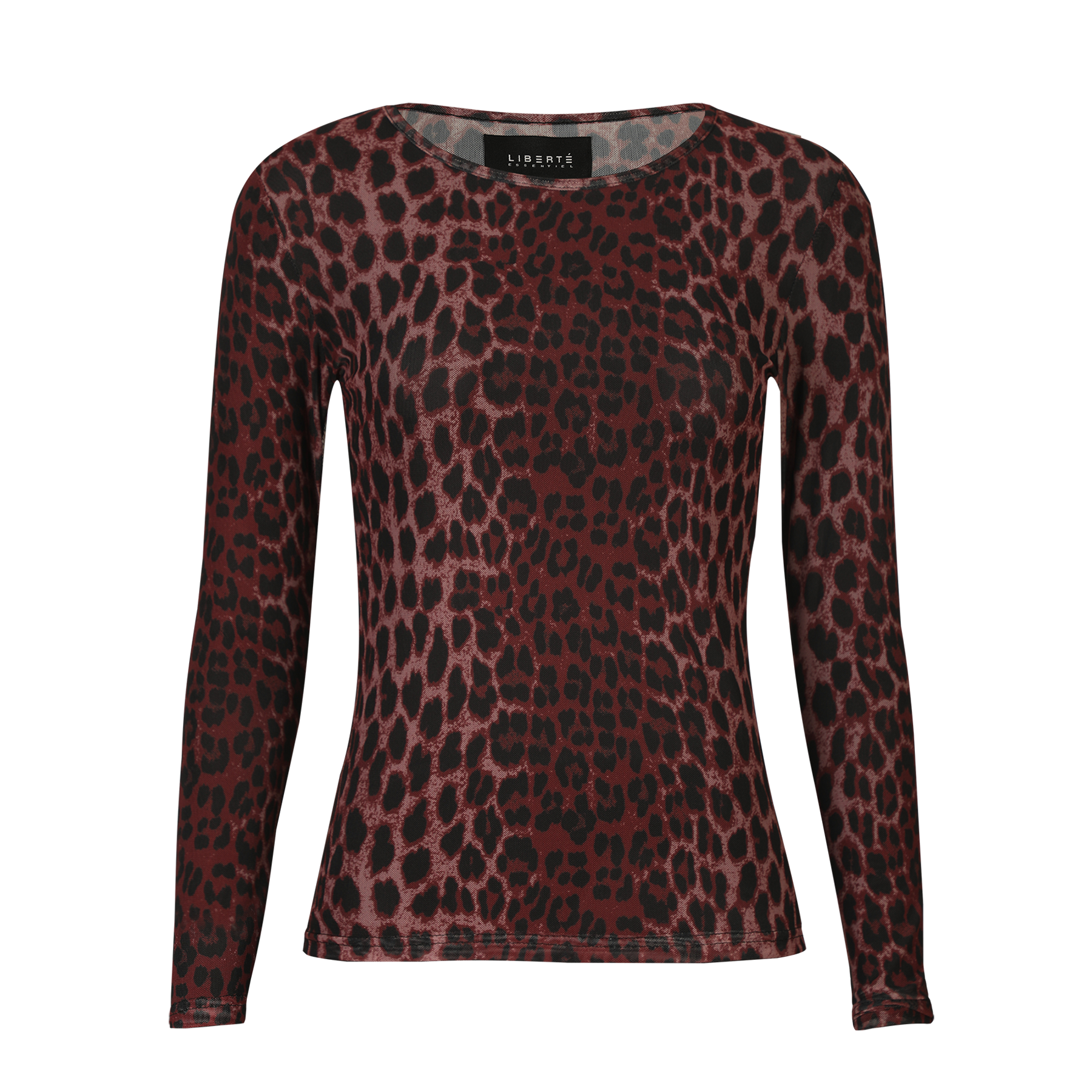 Liberté - Mesh LS T-Shirt, 22065 - Bordeaux Lux Leo