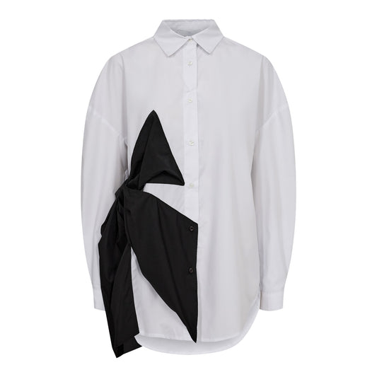 Liberté - Bow Shirt, 22067 - White Black Bow