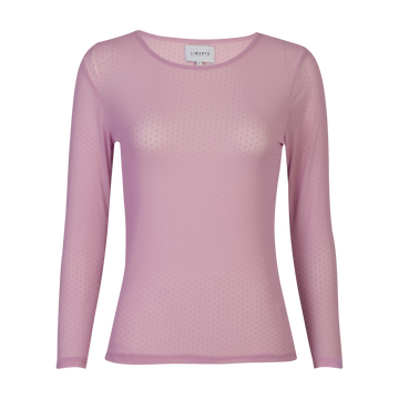 Liberté - Mesh LS T-Shirt Dot, 22069 - Lavender