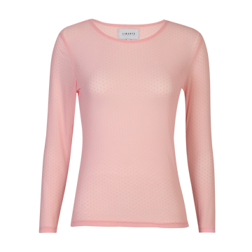 Liberté - Mesh LS T-Shirt Dot, 22069 - Rose