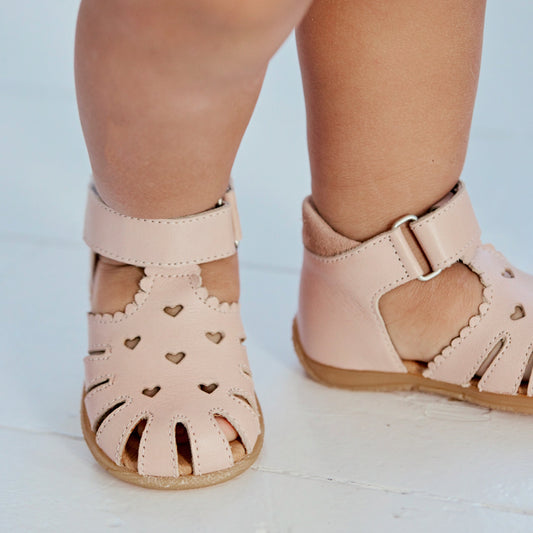 Angulus - Begyndersandal Med Velcro, 2208 - Rosebud