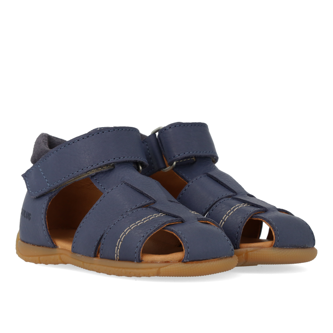 Angulus - Begyndersandal Med Velcro, 2209 - Indigo