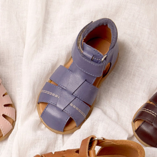 Angulus - Begyndersandal Med Velcro, 2209 - Indigo