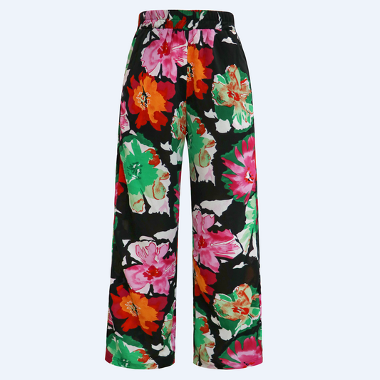 Liberté - Andrea Pants, 22095 - Black Big Flowers