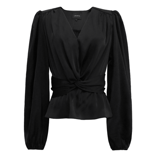 Liberté - Tiki LS Twist Blouse, 22120 - Black