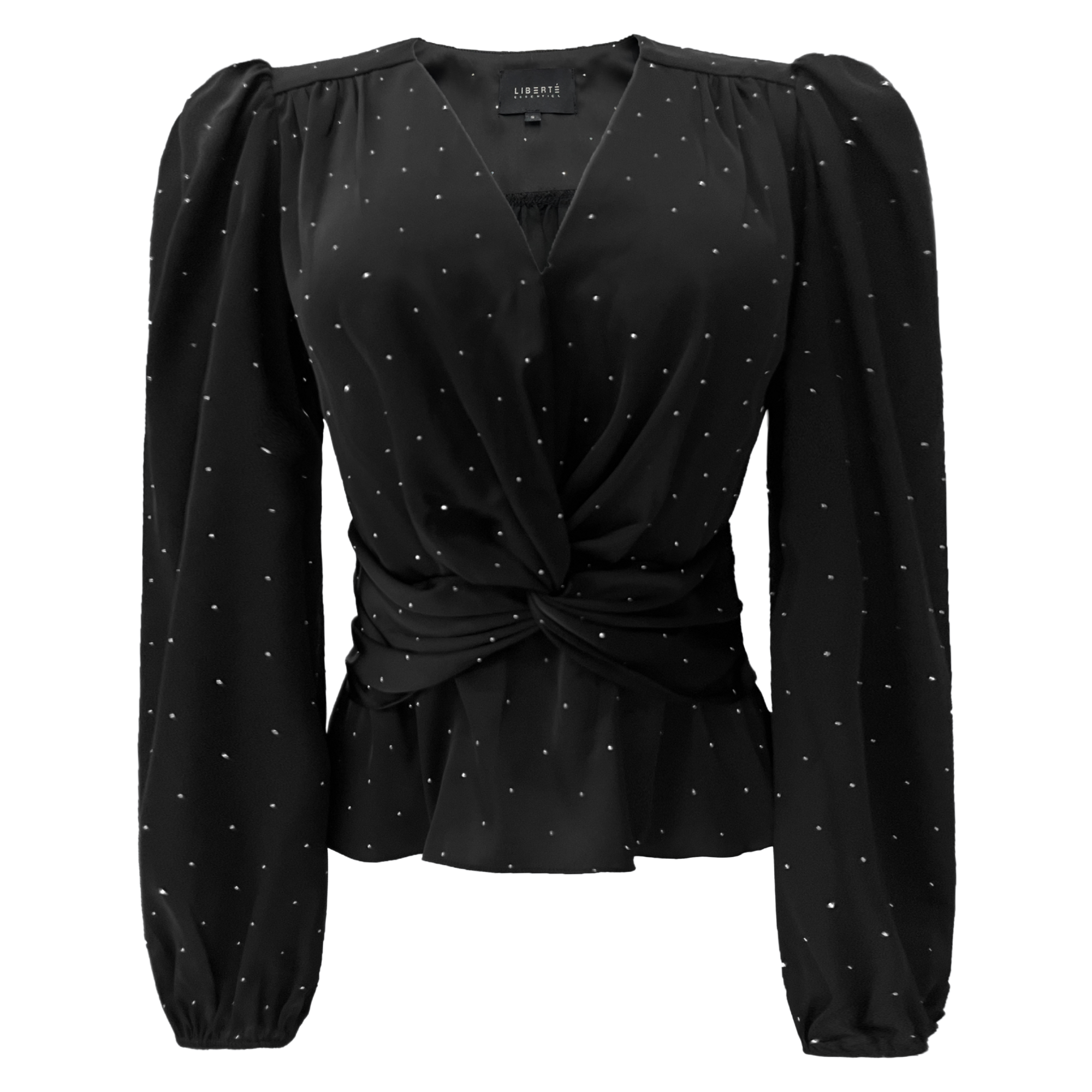 Liberté - Tiki LS Twist Blouse, 22120 - Black Diamond