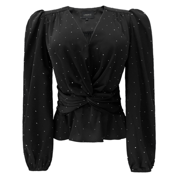 Liberté - Tiki LS Twist Blouse, 22120 - Black Diamond