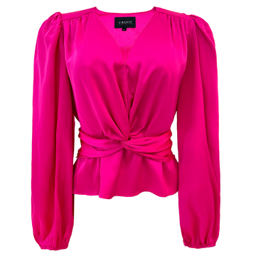 Liberté - Tiki LS Twist Blouse, 22120 - Pink