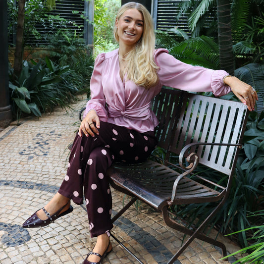 Liberté - Tiki LS Twist Blouse, 22120 - Rose