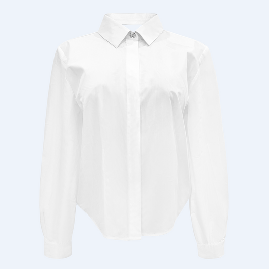 Liberté - Bobo LS Bow Shirt, 22121 - White