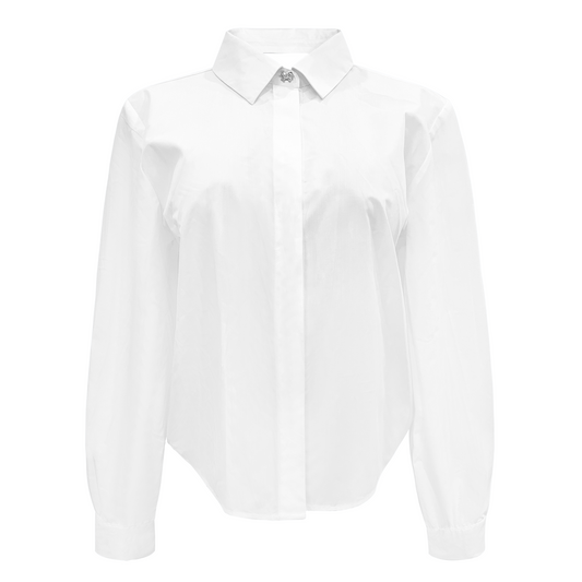 Liberté - Bobo LS Bow Shirt, 22121 - White