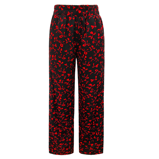 Liberté - Cecilie Pants, 22131 - Black Red Bow