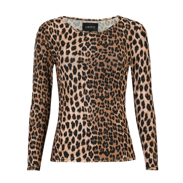 Liberté - Mesh LS Sparkle T-shirt, 22134 - Lux Leo Diamond Dot