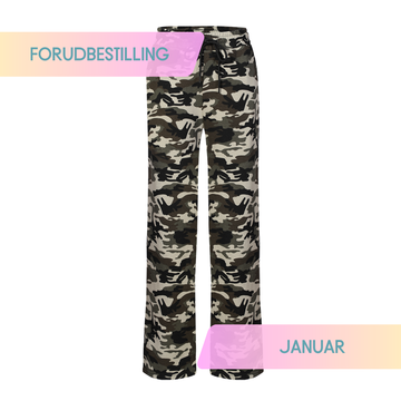 FORUDBESTILLING // Liberté - Sue Wide Pants, 22141 - Camo (Levering ca. uge 2)