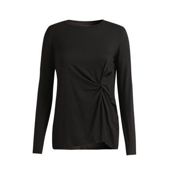 Liberté - Alma LS Twist T-shirt, 22148 - Black Black Simili