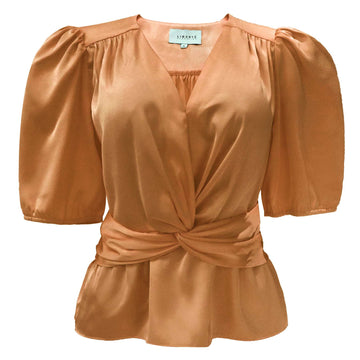 Liberté - Tiki SS Twist Blouse, 22205 - Coral