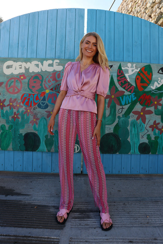 Liberté - Croc Pants, 22382 - Pink Stripe