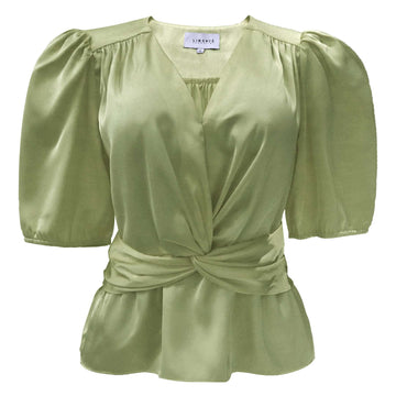 Liberté - Tiki SS Twist Blouse, 22205 - Mint