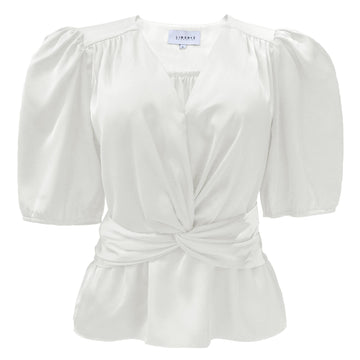 Liberté - Tiki SS Twist Blouse, 22205 - Offwhite