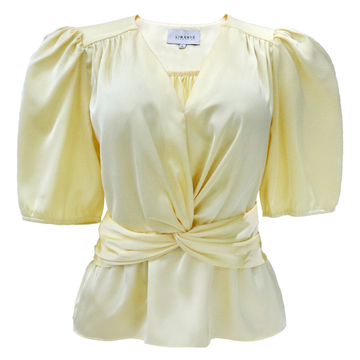 Liberté - Tiki SS Twist Blouse, 22205 - Yellow