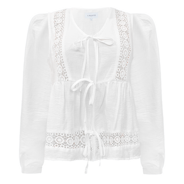 Liberté - Merle LS Tie Blouse, 22212 - White