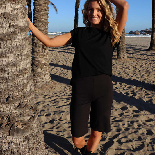 Liberté - Henne Long Shorts, 22220 - Black
