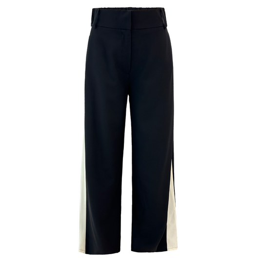 Liberté - Frede Wide Panel Pants, 22256 - Black Offwhite