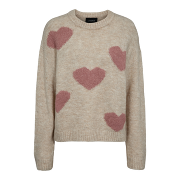Liberté - Fro Heart Pullover, 22259 - Ivory Rose Heart