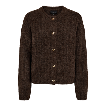 Liberté - Fro O-Neck Cardigan, 22260 - Chocolate