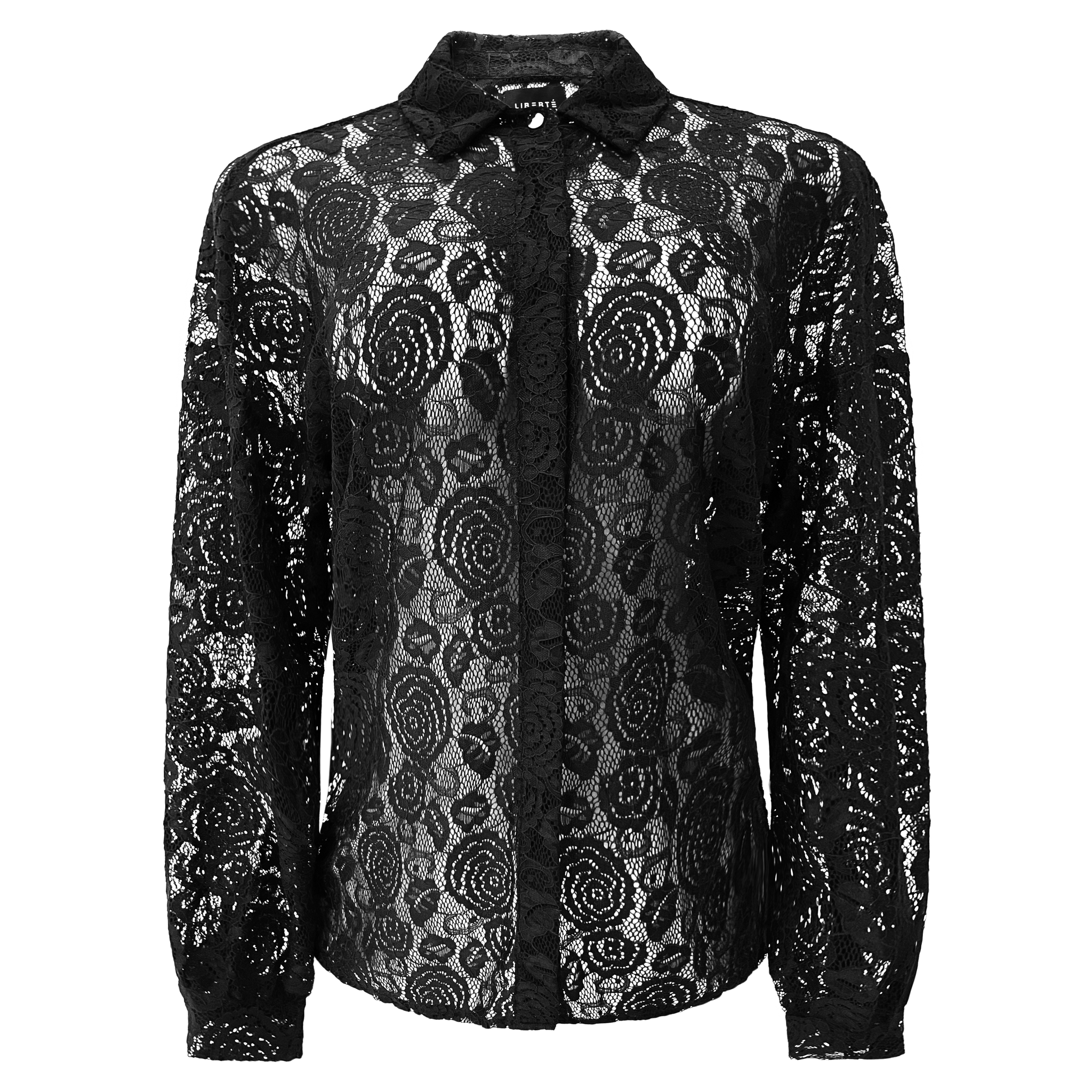 Liberté - Lacy LS Shirt, 22270 - Black Lace