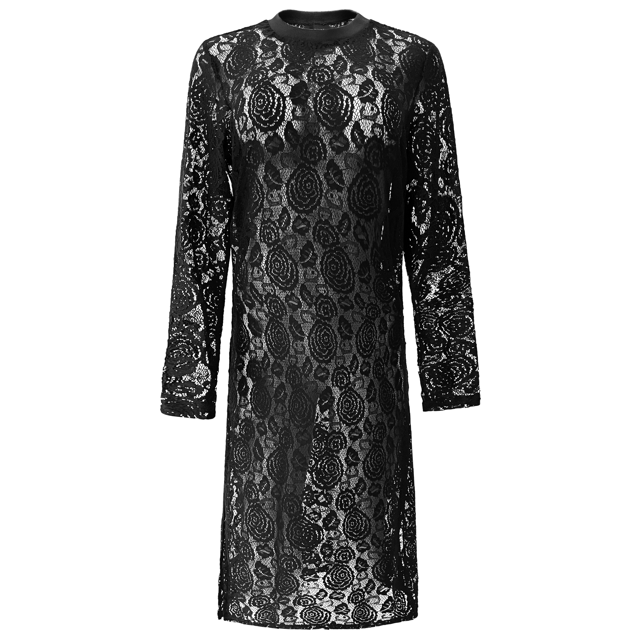 Liberté - Lacy LS Long Dress, 22272 - Black Lace