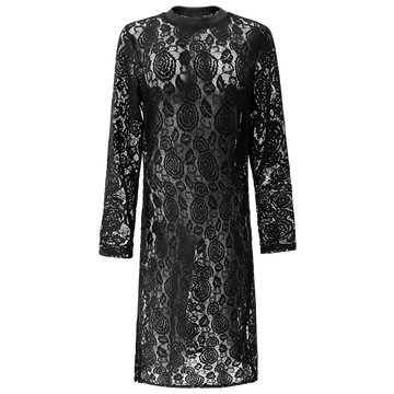 Liberté - Lacy LS Long Dress, 22272 - Black Lace