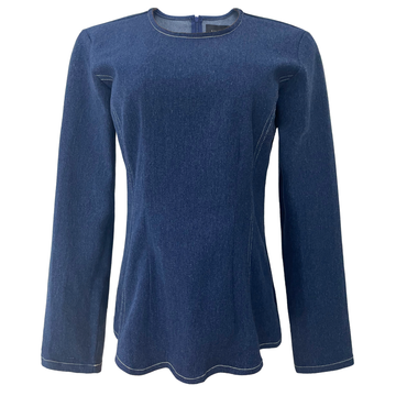 Liberté - Asta LS Slimfit Blouse, 22301 - Blue Denim