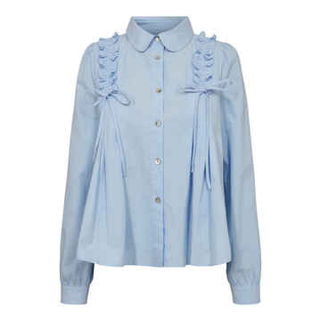 Liberté - Fie LS Frill Shirt, 22308 - Light Blue